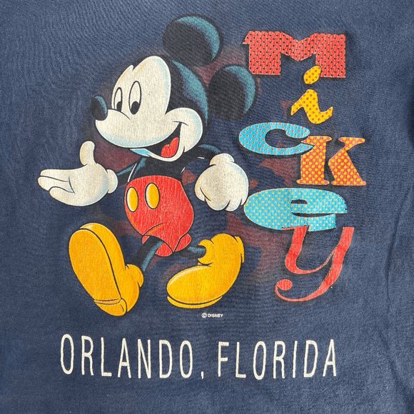 Vintage Late 90s Mickey Disney T-Shirt Orlando FL - Picture 2 of 5